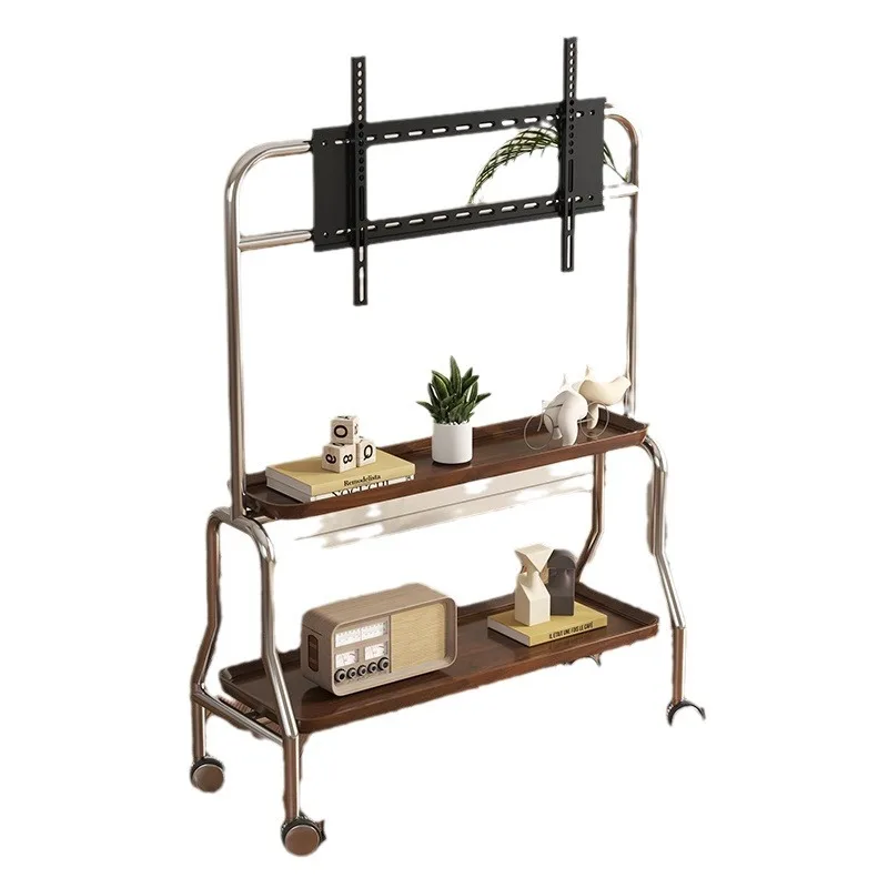 

TV floor bracket living room bedroom stainless steel art mobile modern simple hanger 43-75 inch home