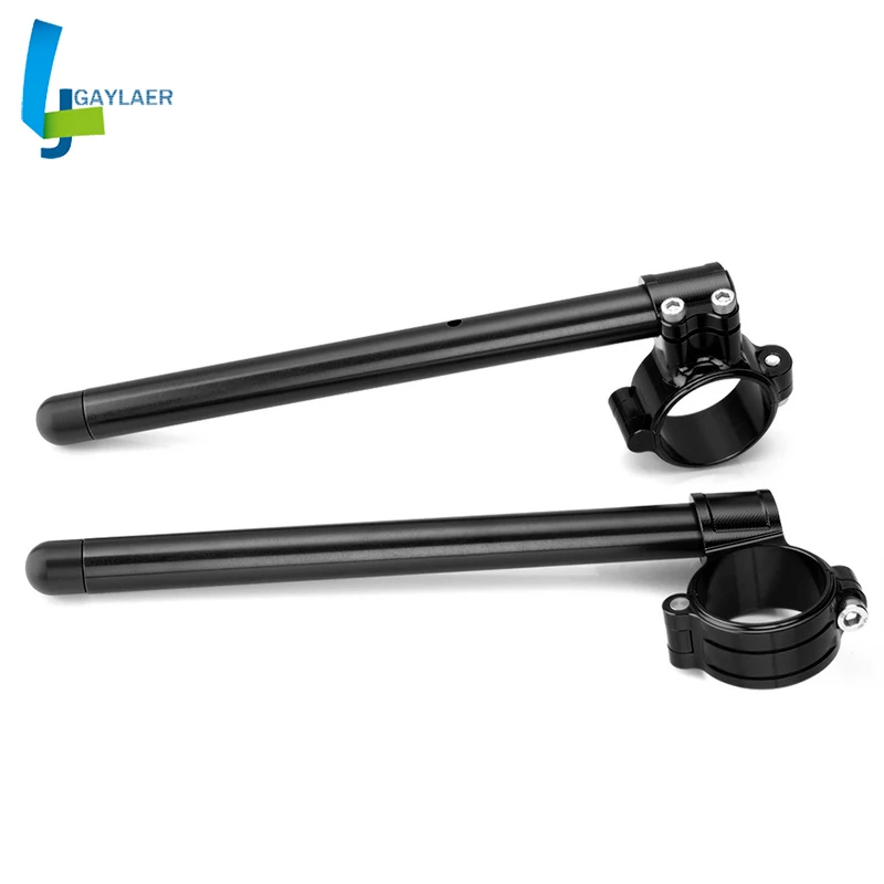 Motorcycle Handlebar CNC 33 35 37 41 43 45 47 48 50 51 53 54 55 mm Clip On Ons Fork Handlebars Adjustable Clamp Cafe Racer