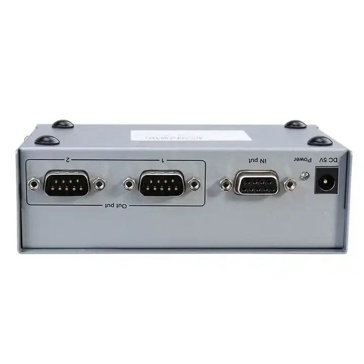 Konektor Berlapis Nikel DTECH Cangkang Logam 1 Masuk 2 Keluar Betina ke Jantan Konverter Serial RS232 DB9 Splitter 1*2