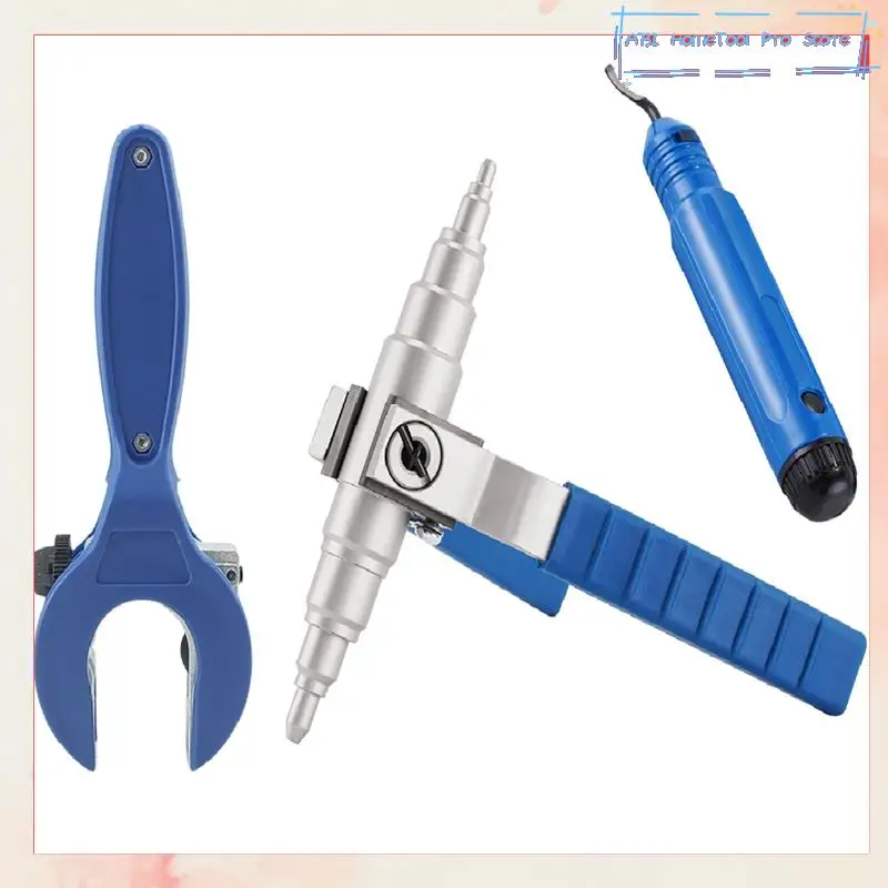 

Soft Copper Pipe Tube Expander Universal Hand Tool Manual Refrigeration Tube Expander Kit 3/8In 1/2In, 5/8In,3/4In,7/8In-A73I