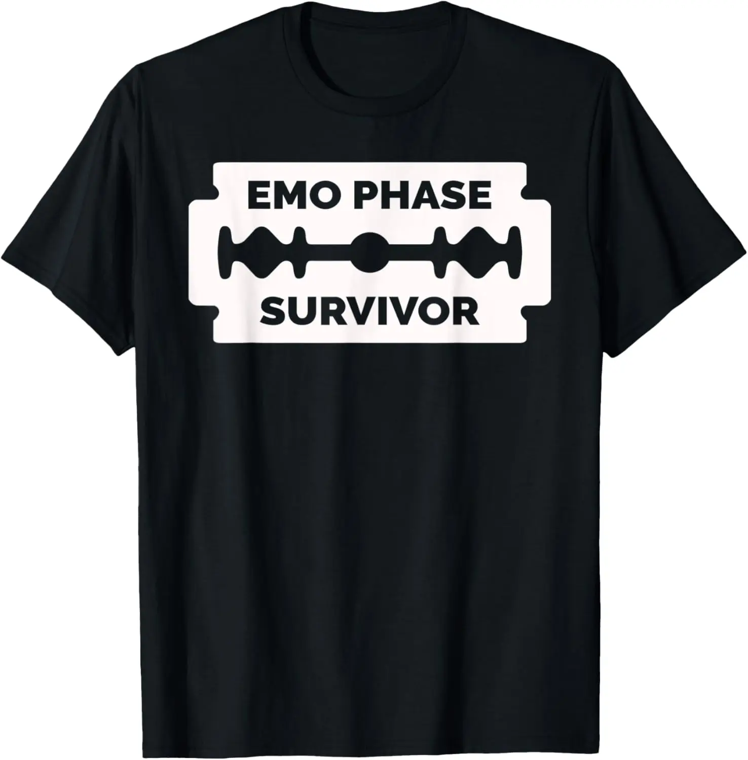 Funny Retired Emo Kid Goth Gothic Razor Gift T-Shirt