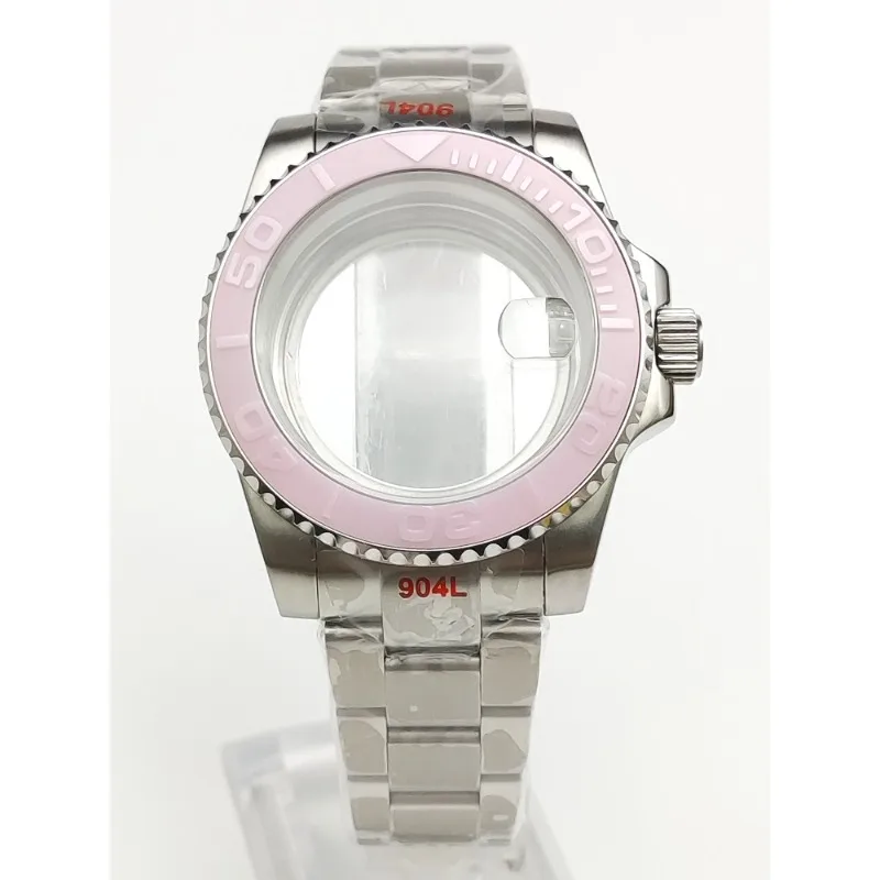 40Mm Waterproof Case 316L Stainless Steel Transparent Case Back for NH35 Sapphire Crystal Diver
