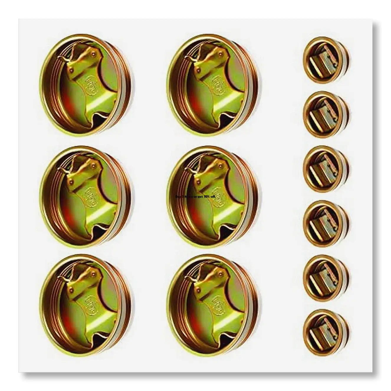 ✼12 Pack Steel Bung Plug Drum Bung 6cm and 3cm Bung Hole Cap 55 Gallon Drum Caps Metal Bung Caps with Plated Coated