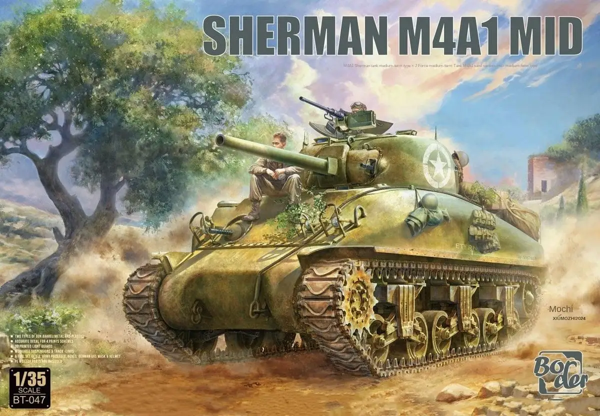 

Border BT-047 1/35 Sherman M4A1 Mid Tank Model Kit