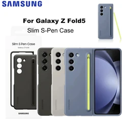 Original For Samsung Galaxy Z Fold 5 Slim S-Pen Protective Case Samsung Galaxy Z Fold5 Silicone Cover cases EF-OF94P