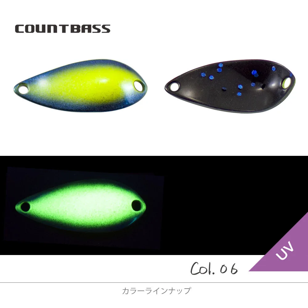 COUNTBASS 3/32oz 2,5g Forellenlöffel mit Widerhaken, UV-Farben, Angelköder, Köder für Hecht und Angler – Detail 13