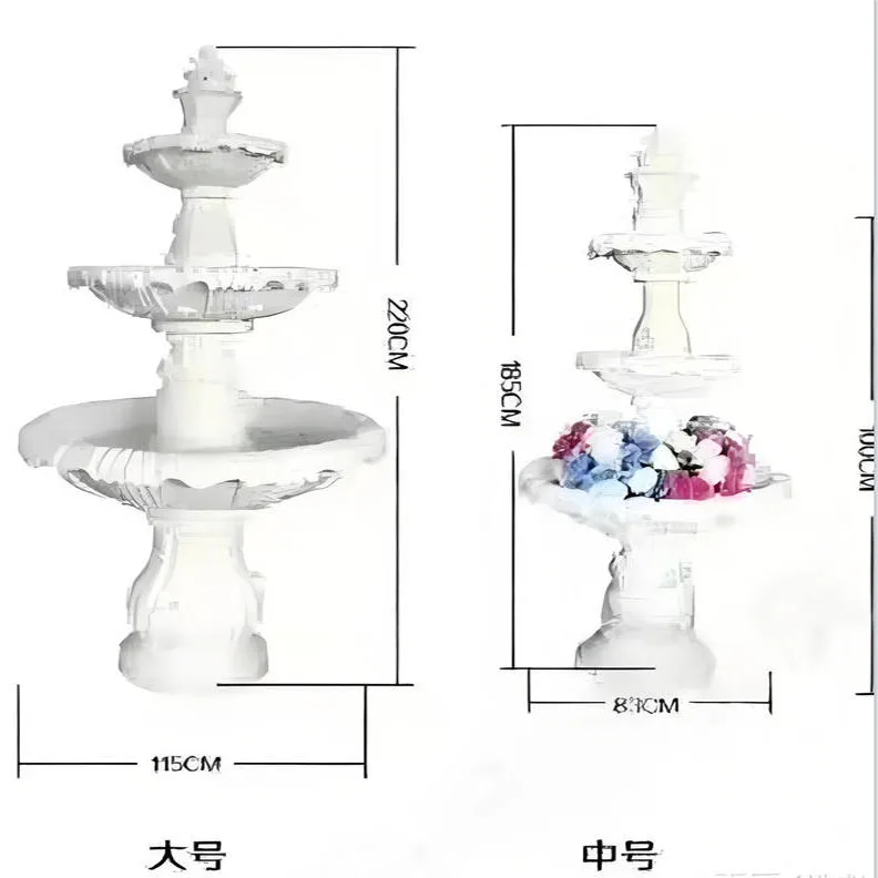 1.85M fiberglass fountain, celebration fountain, wedding fountain, European fountain wedding spring