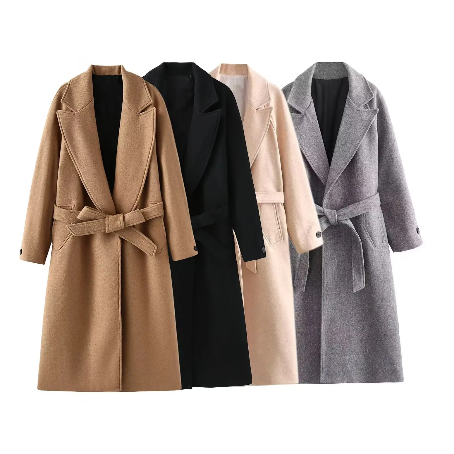 

Classic Belted Wool Coat. Timeless European Style & Silhouette.