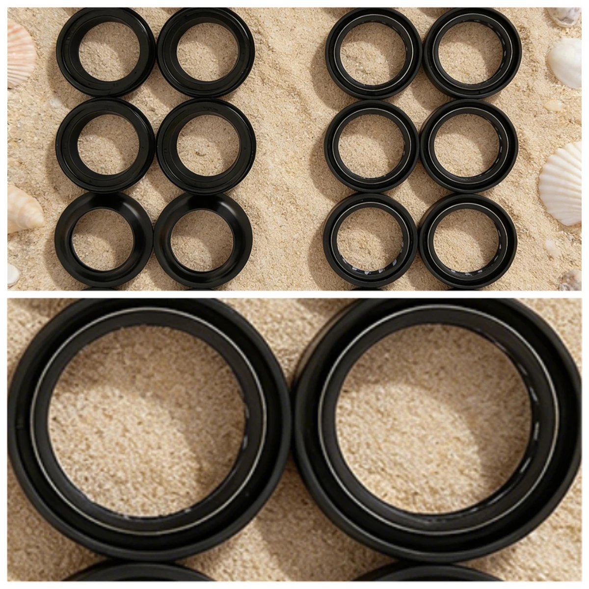 

2pc/4pc/8pc 43*55*11mm Motorcycle Front Fork Dust Seal And Oil Seal For Kawasaki KDX125 220 250 500 KLX250 300 650 ZRX1100 ZX750