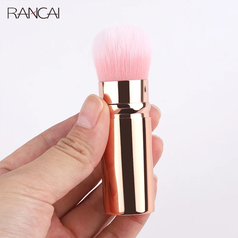 RANCAI Makeup Brushes 1Pcs Tools Loose Blush Brush Single Portable And Retractable Make Up Brush Powder Beauty Makeup Tool Set