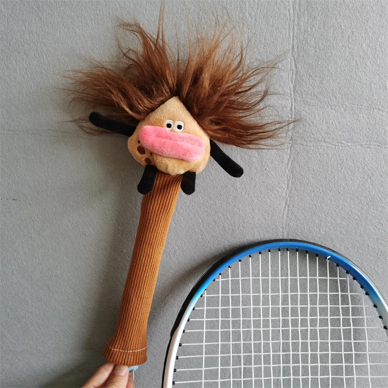 Cotton Toy Badminton Racket Handle Cover Plush Doll Grip Protectors Handcraft Gift