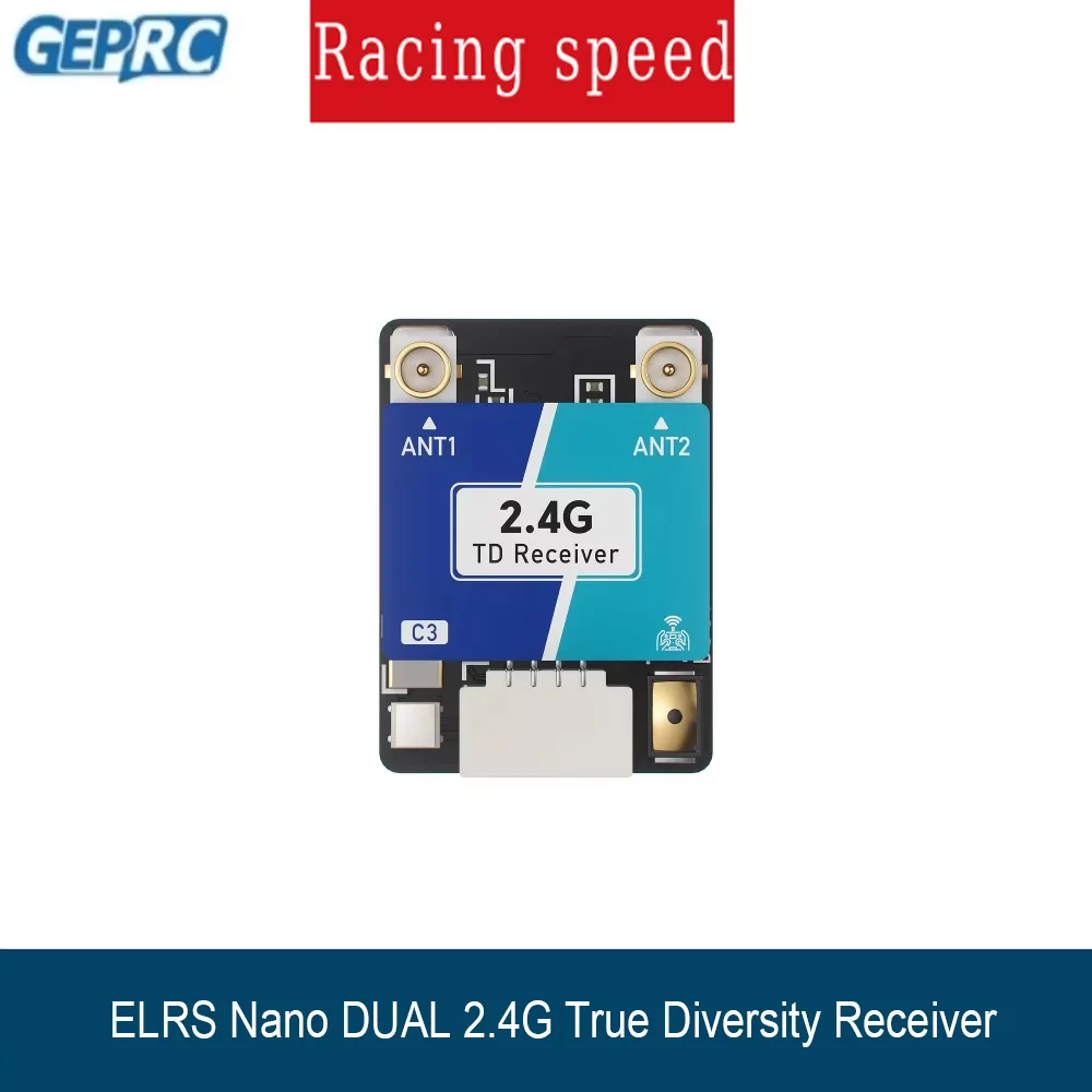 GEPRC ELRS Nano DUAL 2.4G True Diversity Receiver Built-in WiFi ESP32-C3 DIY FPV Quadcopter Longrange Drone Parts