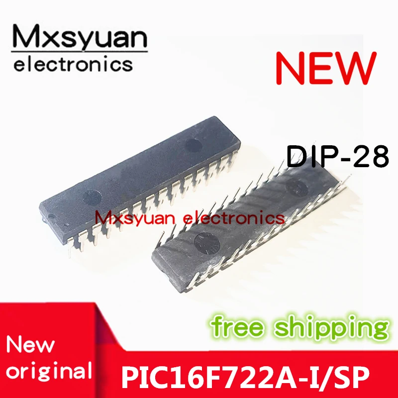 10 шт./лот PIC16F722A-I/SP PIC16F722-I/SP PIC16F722 DIP-28 чип