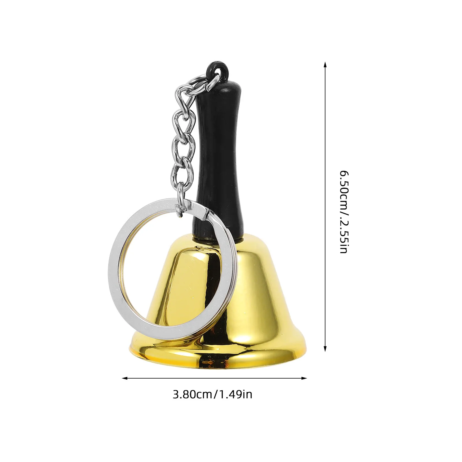 Metal Mini Hand Bell Keychain for Early Development Loud Clear Ringing Sound Versatile Use Teacher Classroom School