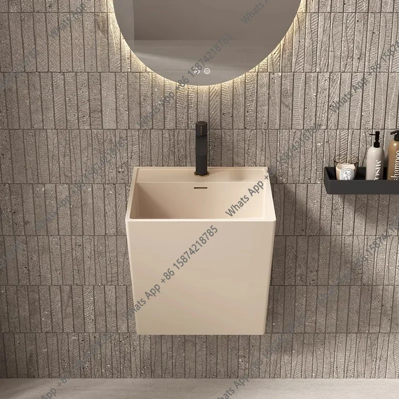 

X Wall-mounted Artificial Stone Wash Basin, Toilet, Bathroom, Face Wash, Integrated Column Basin X