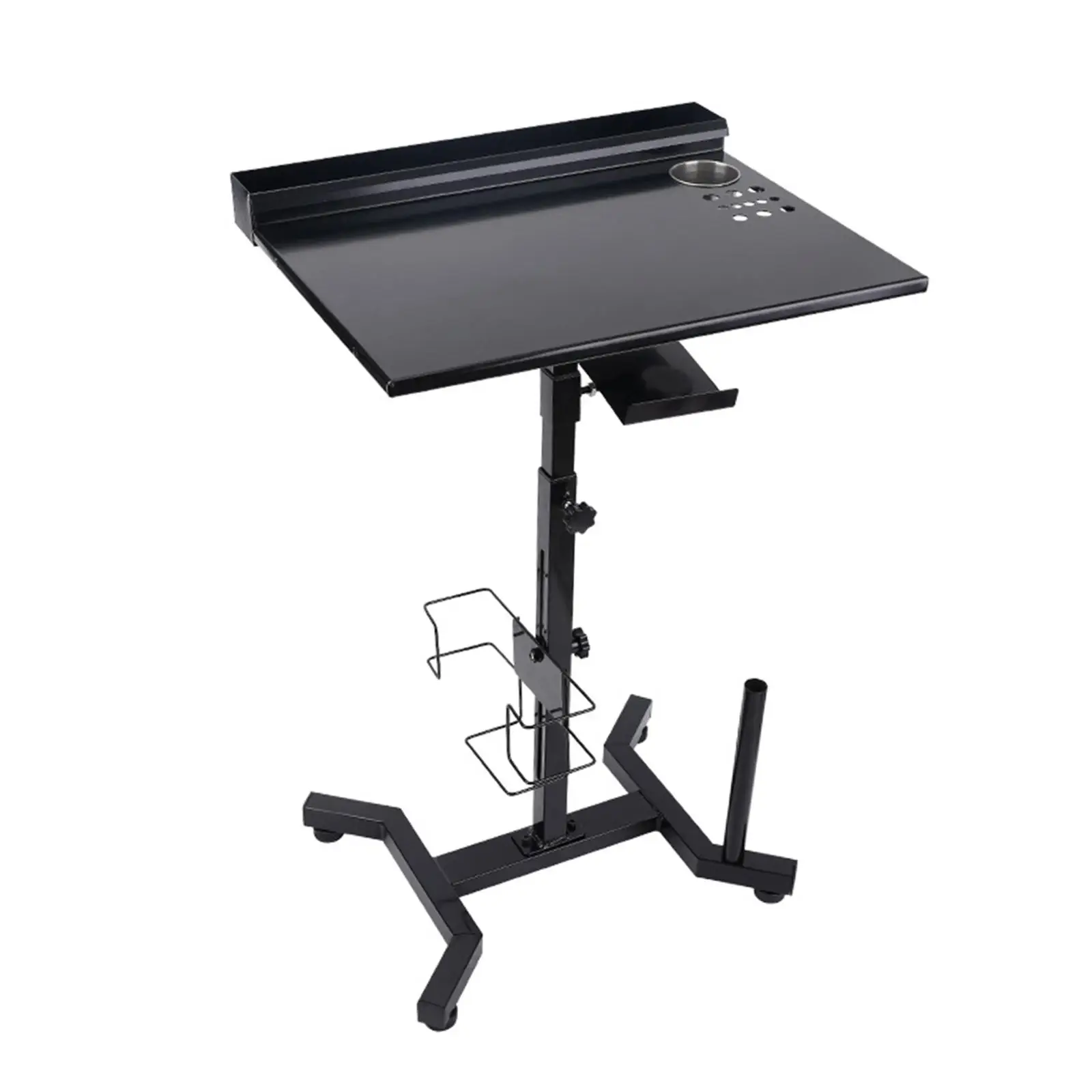 Workstation with Color Ink Holes Easy Assemble Salon Equipment Countertop Supplies Workbench Tray for Hairdressing Beauty Salon