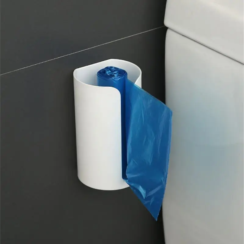 Garbage Bag Storage Box Wall Mounted Trash Bags Holder Kitchen Plastic Bag Container Bathroom Garbage Bag Dispenser Organizer