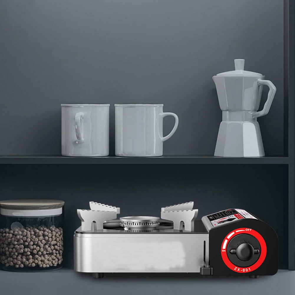 

Бутановая походная печь, регулируемая бутановая печь с одной конфоркой, ветрозащитная кассетная печь, аксессуары для кемпинга