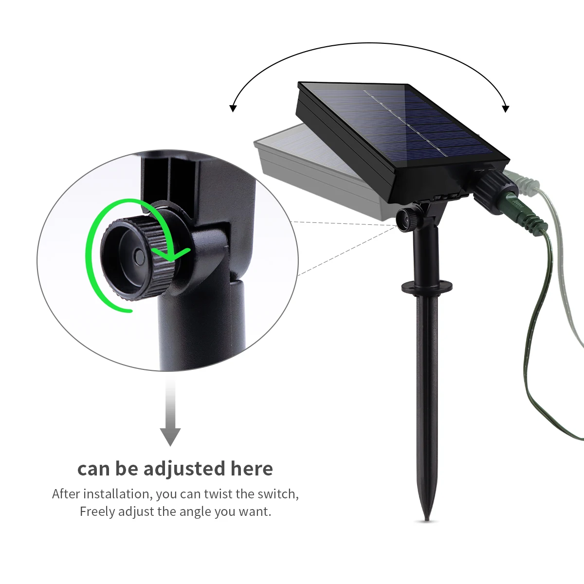 50 متر 100 متر لوحة طاقة شمسية كبيرة LED سلسلة أضواء الشمسية الجنية جارلاند أضواء في الهواء الطلق الفناء الخلفي حديقة عطلة عيد الميلاد ديكور الحفلات