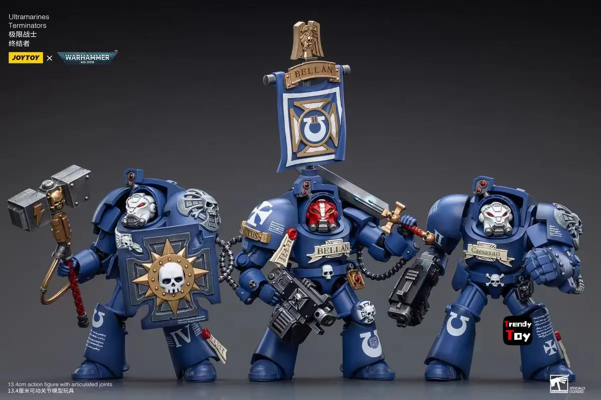 【JOYTOY】Warhammer 40K Ultramarines Terminors 6 pièces 1/18 modèle de figurine d'action