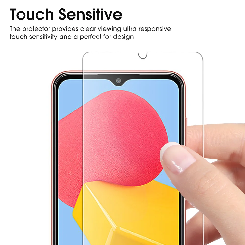 Displayschutzfolie für Samsung Galaxy M13, gehärtetes Glas, Härtegrad 9H, kratzfeste Schutzfolie für Samsung M13 5G, Zubehör