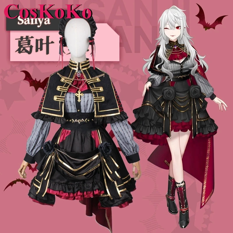 

CosKoKo Kuzuha Cosplay Anime VTuber Costume Sexual Turn Sanya Aristocratic Outfit Halloween Carnival Party Role Play Clothing