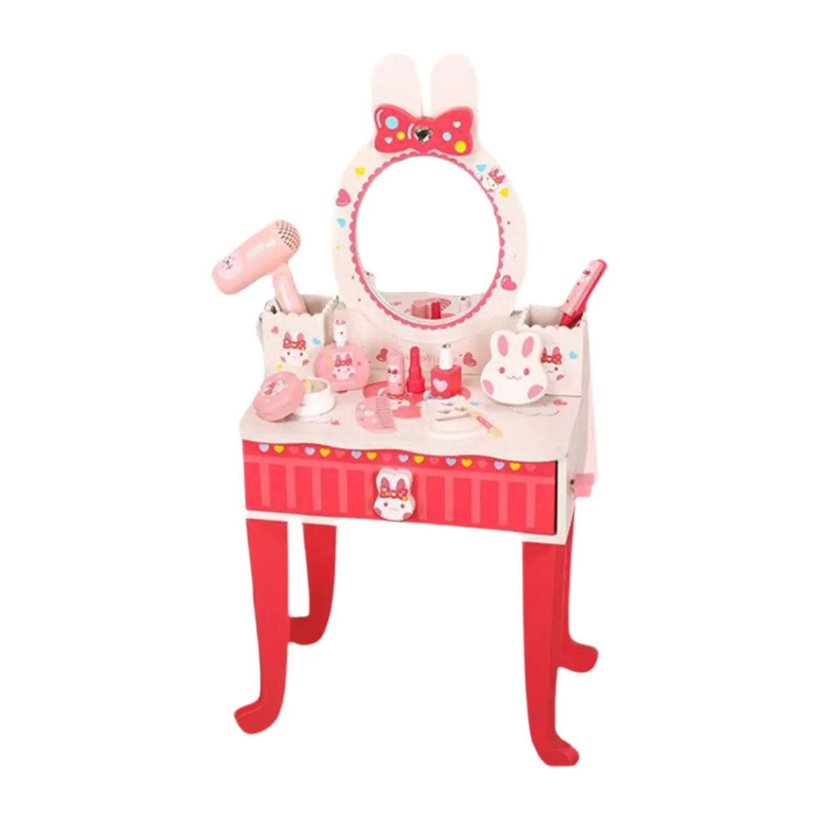 Pretend Play Makeup Table Set Kids Vanity Set for 2-5 Years Old Girls Kids