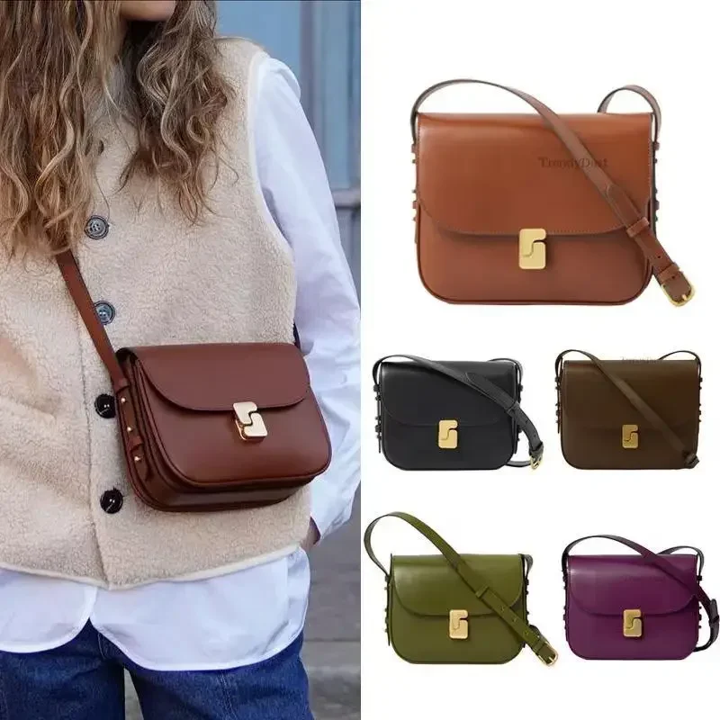 

Luxury Design Women's Bag Top Leather Small Square Bag Premium Texture Shoulder Bag