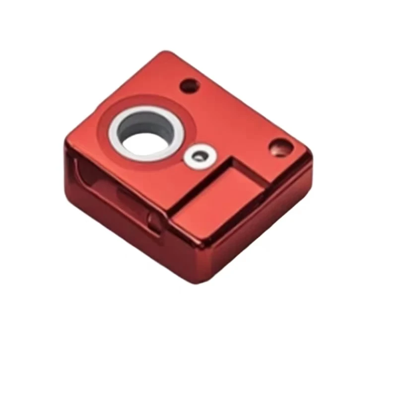 

Metal nested aluminum alloy red anodized custom CNC machined high precision special-shaped mechanical holder