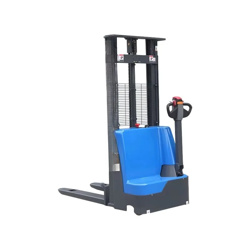 Full Electric Pallet Stacker 5 Meter Lift Height 1 Ton Load Capacity for Construction and Farm