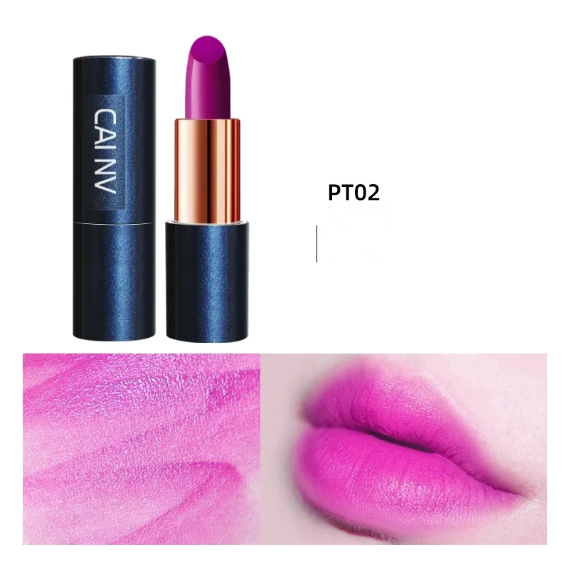 Rosa vermelha batom em pó cor ameixa cinza rosa uva roxo dragão fruta cor luz rosa batom maquiagem cosméticos