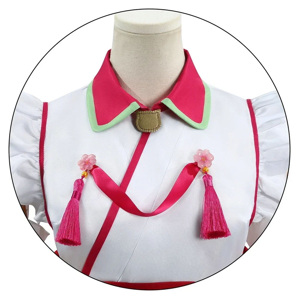 새로운 애니메이션 Vtuber Hololive 사쿠라 미코 코스프레 의상 여성 메이드 복장 기모노 하오리 유카타 로리타 유니폼 할로윈 크리스마스 옷