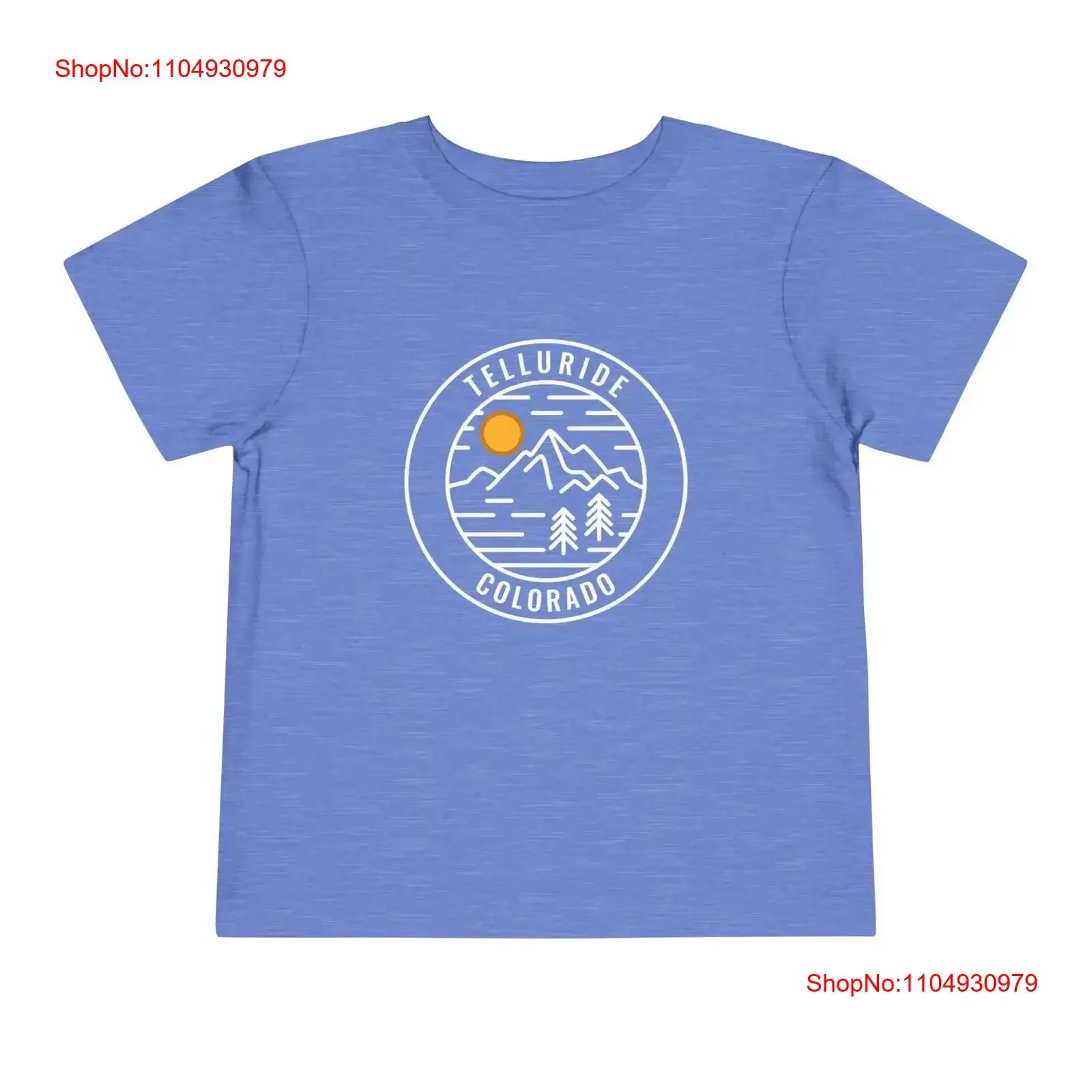 

Telluride Colorado Toddler T Shirt Retro Mountain Personalization Available vintage Washed fashion Casual homme