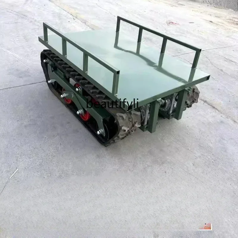 cqyNew style Motor remote control chassis all-terrain crawler vehicle mountain orchard farm handling modification