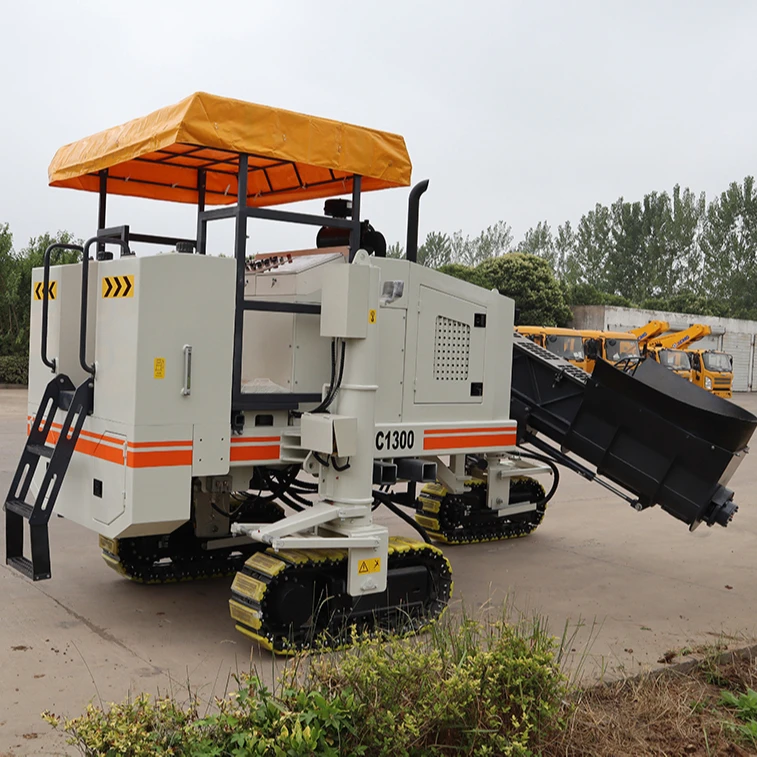 

Custom-made concrete mixer pump trailer with tracked motor drive