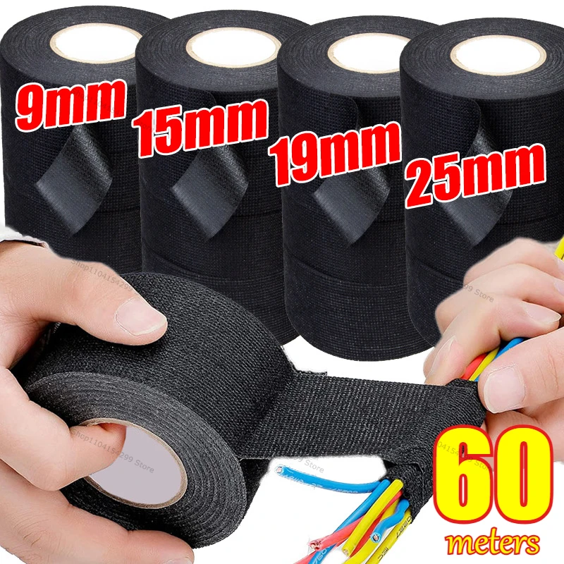 Automotive Cloth Tape Electrical Insulating Fabric Tapes Heat Resistance Thermal Car Tape Waterproof Soundproof Wires Tape