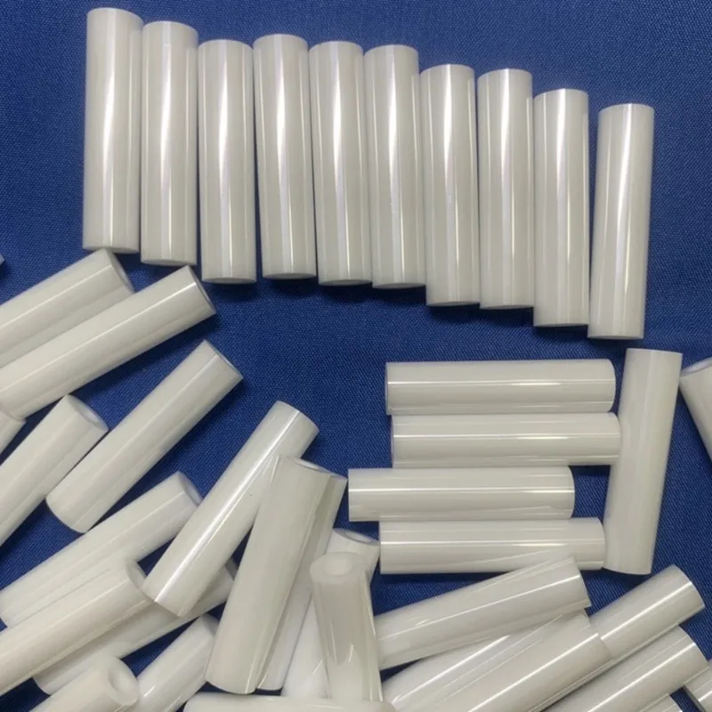 Zirconia ceramic shaft sleeve/plunger/pipe/tube high temperature resistance/customized,1pcs OD8mm ID4mm