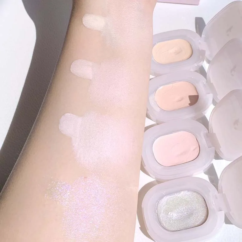 4 Colors Contouring Matte Highlighter Cream Pearlescent Luminizer Waterproof Three-dimensional Face Makeup luminator High Gloss