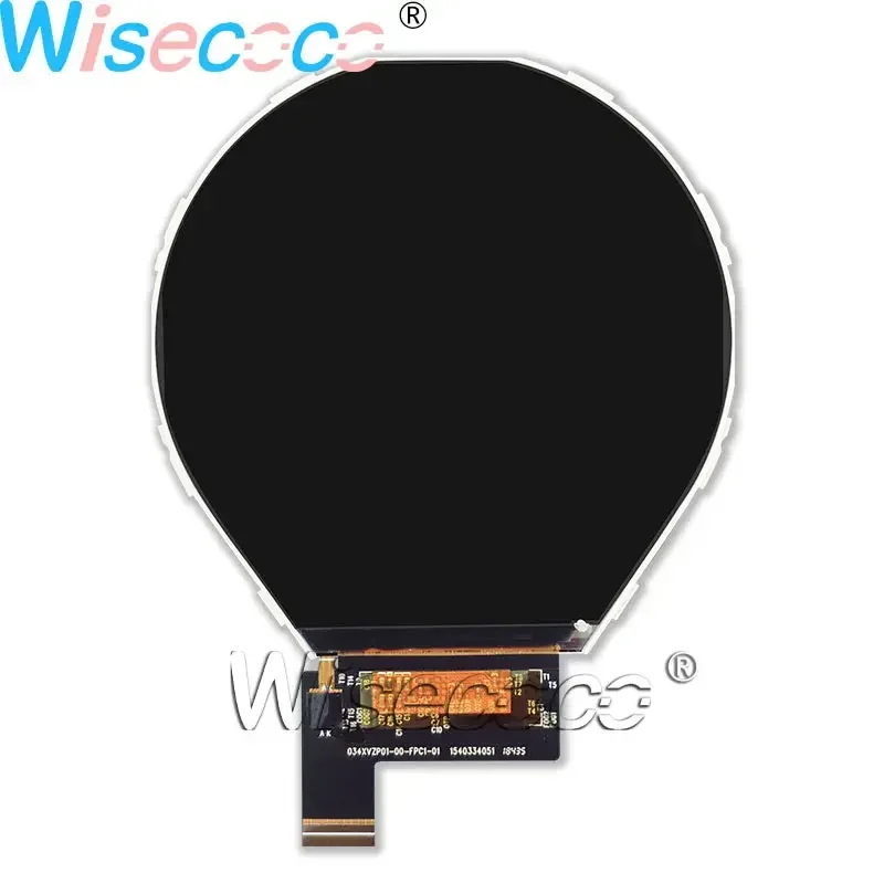 Imagem -03 - Wisecoco 3.4 800*800 Ips Tela Circular Tela Lcd Redonda 2s4p Wled Backlight com Placa de Driver Mipi para Instrumentos