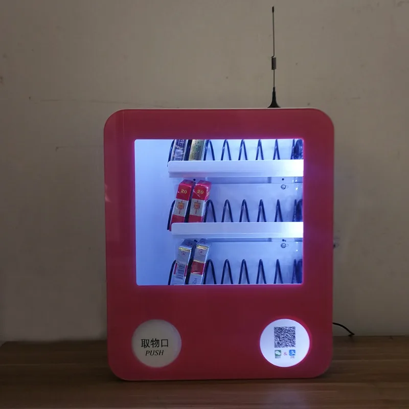 QR Code Payment Small Snack Vending Machine, Unattended Auto Retail Dispenser Kiosk for Commercial Shop