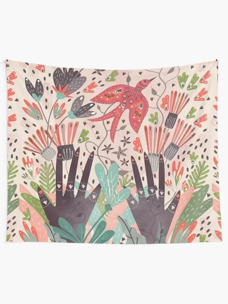 Spring Bird Tapestry Decorations For Your Bedroom Room Decoration Aesthetic Room Design House Decorations Tapestry