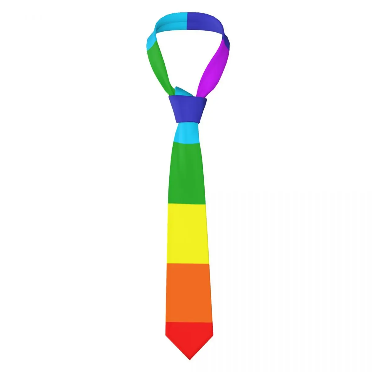 

Classic Rainbow Flag Neckties Fashion Neck Ties for Men Accessories Gravatas Gift