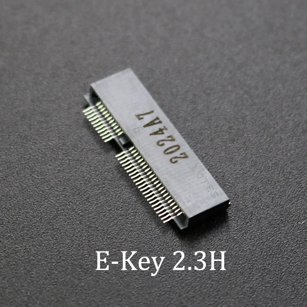 YUXI 1PCS M.2 Connector 67P E KEY NGFF Interface Socket SSD Socket E-KEY H 2.3/3.2/4.2/4.8/5.3/5.5/6.7/8.5 Slot Connector