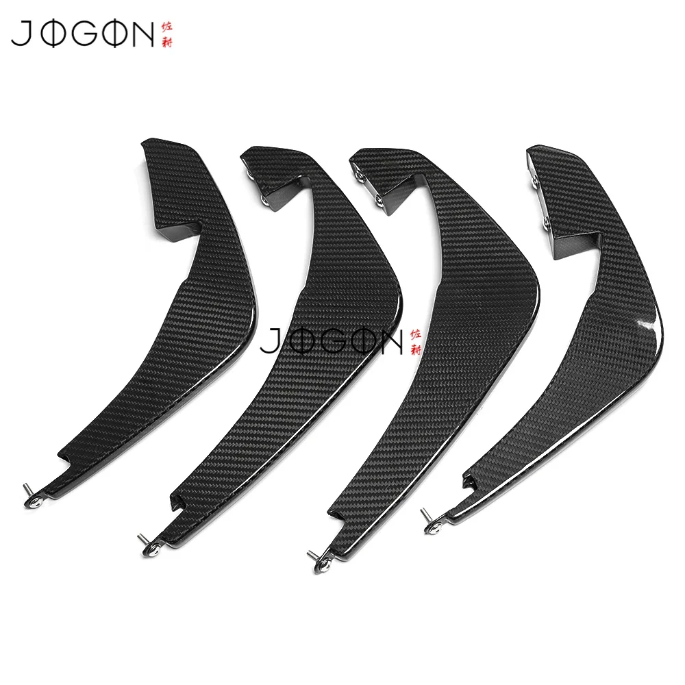 Rear Bumper Diffuser Fin Trim for Chevrolet Corvette C8 Z06 Stingray Z51 2020-2025 Dry Carbon Fiber Exterior Accessories