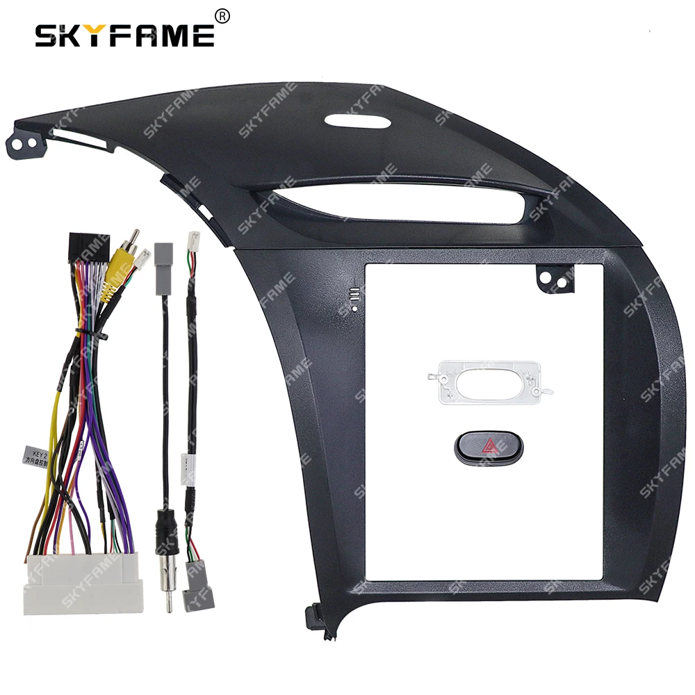 SKYFAME Car Frame Fascia Adapter Tesla Style Android Radio Audio Dash Fitting Panel Kit For Kia Cerato K3 Forte