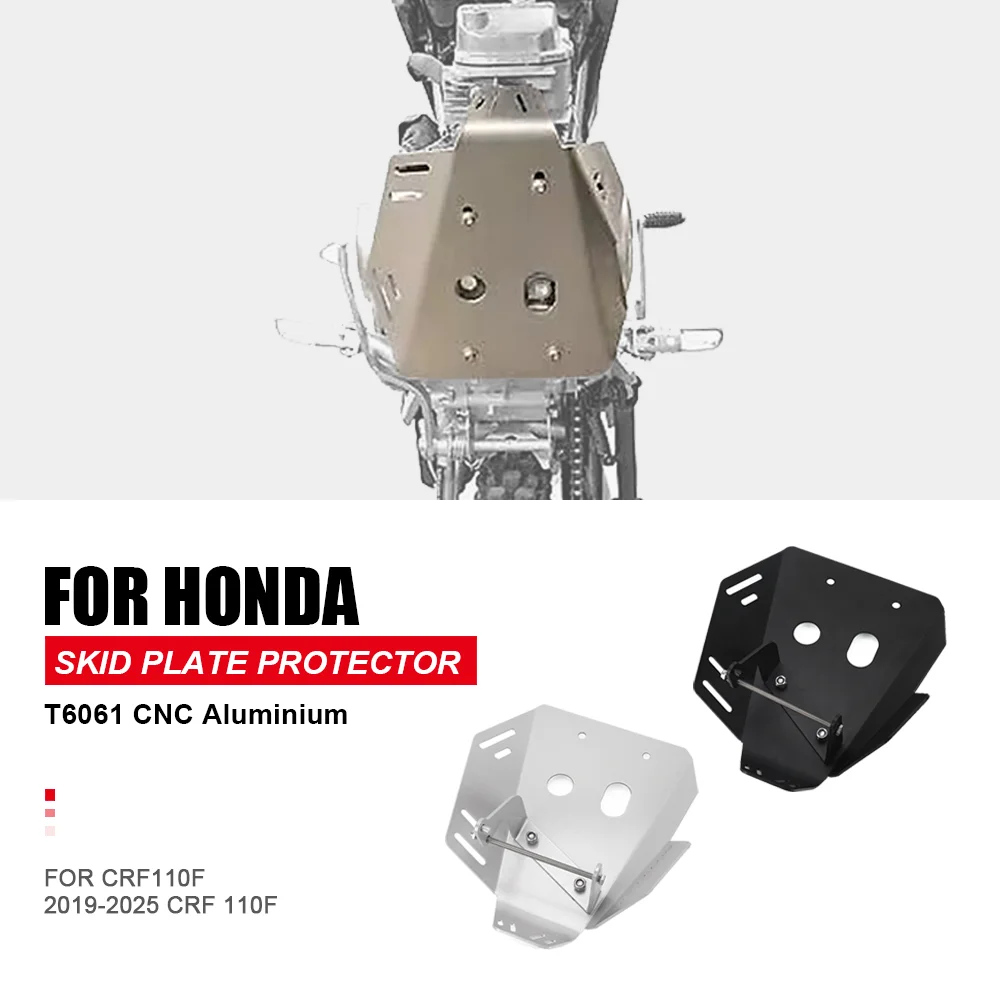 

For Honda CRF110F 2019-2020-2021-2022-2023-2024-2025 Moto Engine Chassis Guard Cover Protection Skid Plate Pan Fender CRF 110F