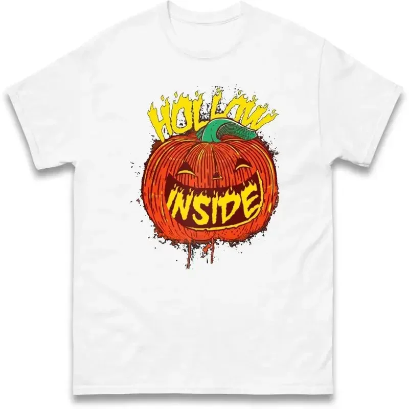 Scary Pumpkin Hollow Inside Halloween T Shirt Horror Night Party