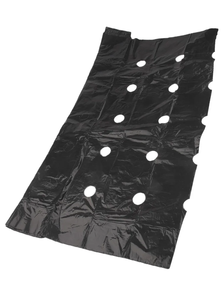 Film plastique avec trou de plantation, 1 pièce, couverture de Film de barrière de contrôle de jardin, feuille de paysage agricole respirante pour jardinage