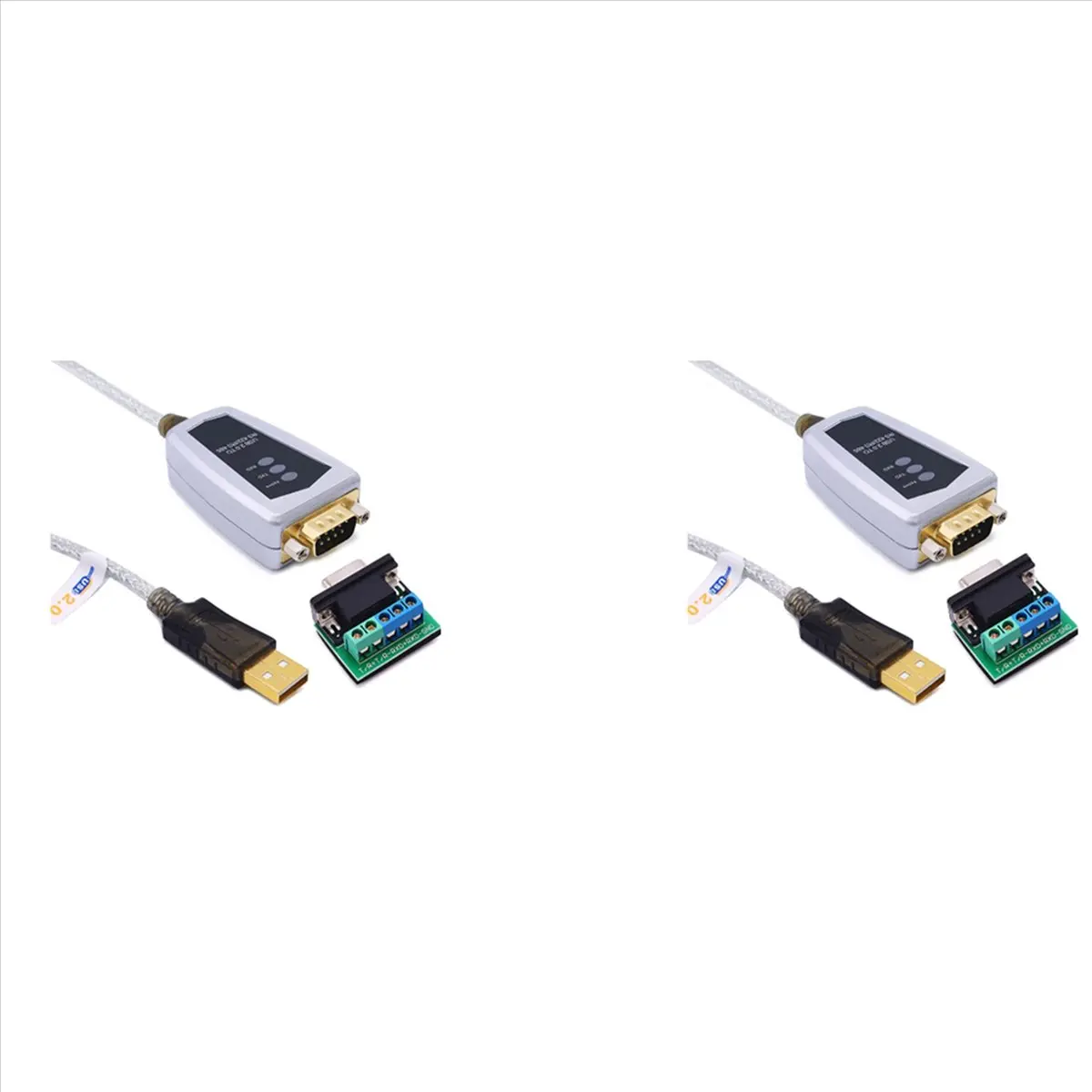 

2X USB 2.0-кабель-адаптер для последовательного порта RS485 RS422 с чипом FTDI для Windows 10 8 7