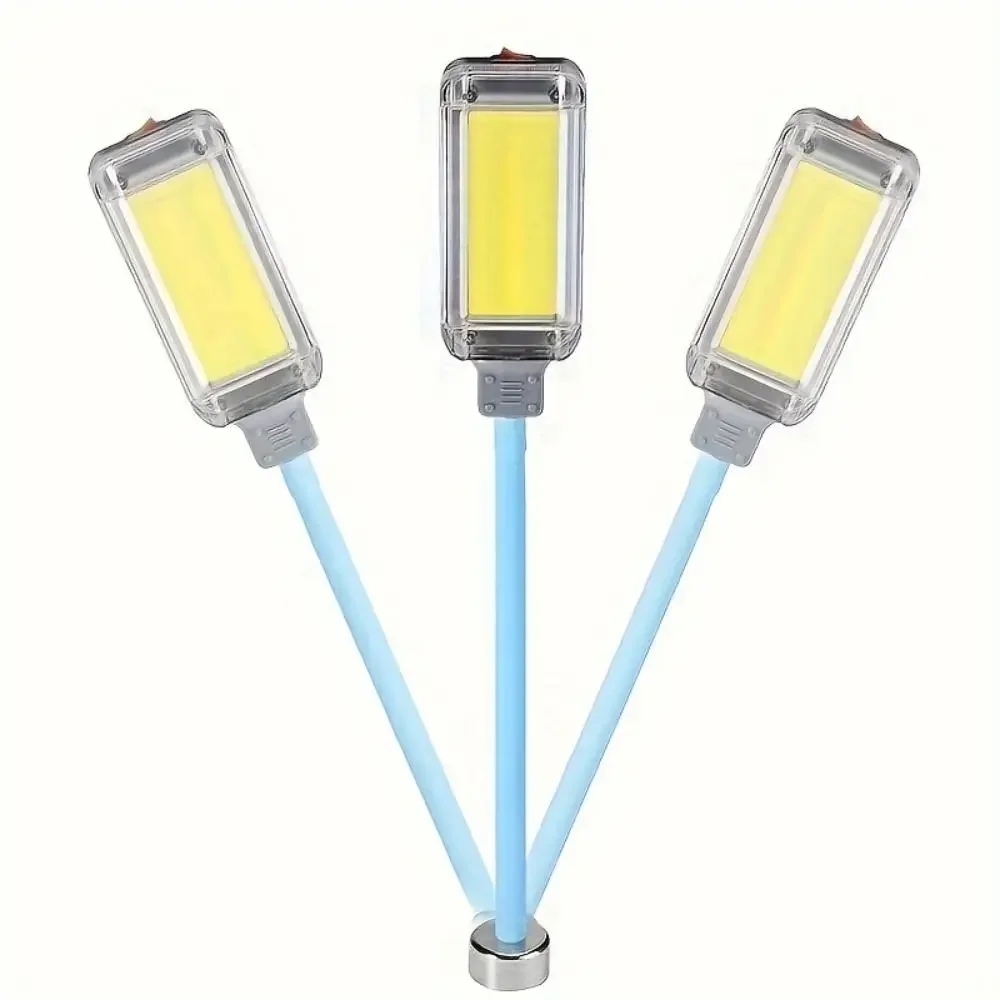 

USB Charging Strong Light Flashlight Handheld Design Multi-functional Portable Work Light High Brightness Magnetic Bottom